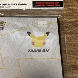 Pokemon TCG 25th Anniversary First Partner Collector’s Binder & Jumbo Pikachu 820650809606 - Image 2