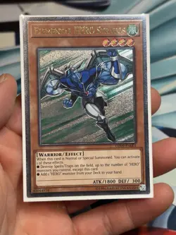 EURO Ultimate Rare Elemental Hero Stratos OP09 OTS Tournament Pack LIGHT PLAY - Image 1