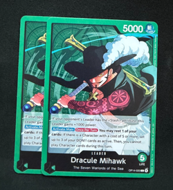 One Piece Dracule Mihawk Common Leader OP14 (x2) The Azure Sea's Seven Warlords - Image 1