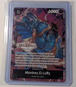 Monkey D Luffy OP07-091 2024 Offline Regionals Participant Promo One Piece LP - Image 1