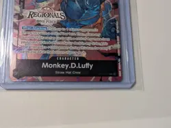 Monkey D Luffy OP07-091 2024 Offline Regionals Participant Promo One Piece LP - Image 2