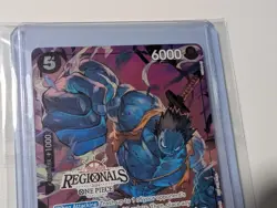 Monkey D Luffy OP07-091 2024 Offline Regionals Participant Promo One Piece LP - Image 3