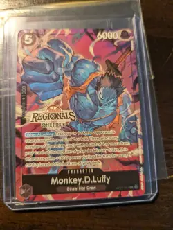Monkey D Luffy OP07-091 2024 Offline Regionals Participant Promo One Piece LP - Image 5