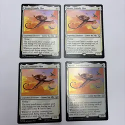 Magic the Gathering MTG Momo, Friendly Flyer Play Set Of 4 Cards - Image 1