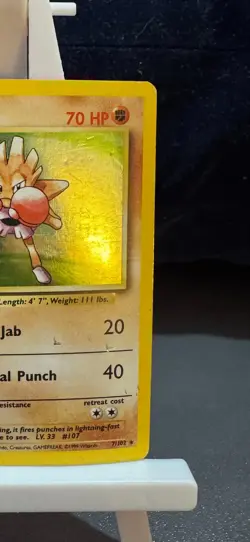 Pokemon Cards: Base Set Rare Holo: Hitmonchan 7/102 TCG 1999 WOTC Vintage - Image 3