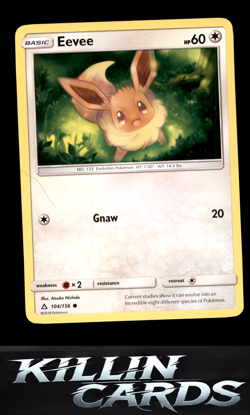 Eevee (104) 104/156 Pokemon Common SM - Ultra Prism Card NM - Image 1