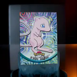 Mew TOPPS Vintage NM Pokemon #151 Rare Tv Animation Card Blue Series - Image 1