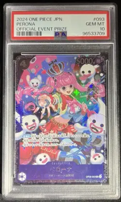 PSA 10 Perona OP06-093 SR Official Event Prize One Piece Card Game Japanese 2024 - Image 4