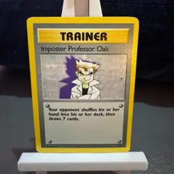 Pokemon Cards: BaseSet Rare: Imposter Professor Oak 73/102 TCG 1999 WOTC Vintage - Image 1