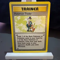 Pokemon Cards: Base Set Rare: Pokemon Trader 77/102 TCG 1999 WOTC Vintage - Image 1