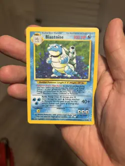 Pokemon TCG Blastoise Holo Card Base Set 2/102 Unlimited - Image 1