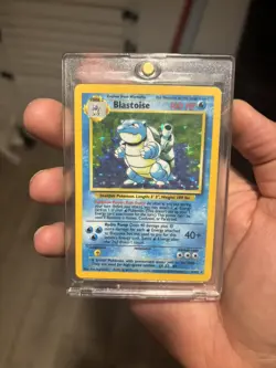 Pokemon TCG Blastoise Holo Card Base Set 2/102 Unlimited - Image 3