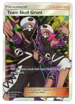 Team Skull Grunt 149/149 Sun & Moon Base Set Full Art Pokemon Card - Image 1
