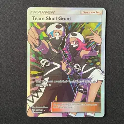 Team Skull Grunt 149/149 Sun & Moon Base Set Full Art Pokemon Card - Image 2