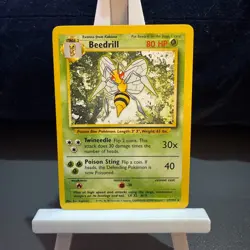 Pokemon Cards: Base Set Rare: Beedrill 17/102 TCG 1999 WOTC Vintage - Image 1