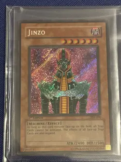 Jinzo PSV-000 1st Edition Pharaoh's Servant - MP - YuGiOh Card - Image 1