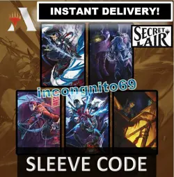 MAGIC MTG ARENA CODE CARD SECRET LAIR SLEEVES INTRODUCING KAITO SHIZUKI INSTANT - Image 1