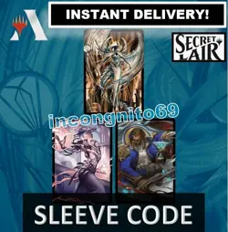 MAGIC MTG ARENA CODE CARD SECRET LAIR SLEEVES SHOWCASE STREETS OF NEW CAPENNA - Image 1