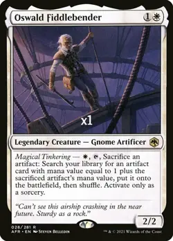 MTG Adventures in the Forgotten Realms AFR Oswald Fiddlebender MINT - Image 1
