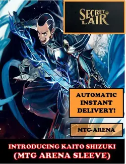 MTGA MTG ARENA CODE CARD INTRODUCING KAITO SHIZUKI SECRET LAIR SLEEVE - Image 2