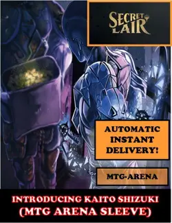 MTGA MTG ARENA CODE CARD INTRODUCING KAITO SHIZUKI SECRET LAIR SLEEVE - Image 3