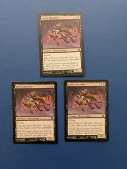 MTG Faerie Macabre X3: Modern Masters #86 - EX-MT+ - Image 1