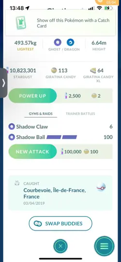 Pokemon Go Legendary Giratina ( Normal ) ( Reduced) - Image 2