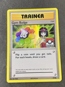 Gym Badge (Erika) XY206 Promo XY Promos Pokemon League Card - Image 1