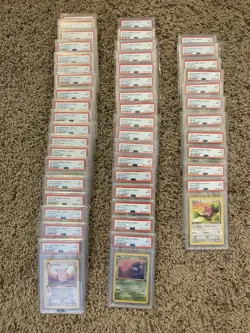 1999 First Edition Pokemon Jungle Complete Set (64/64) PSA Graded - Image 2