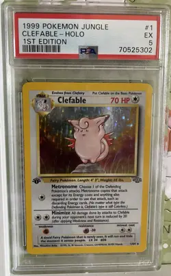 1999 First Edition Pokemon Jungle Complete Set (64/64) PSA Graded - Image 3