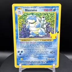 Pokemon TCG Blastoise 2/102 Celebrations Classic Collection Holo Rare Card - Image 1