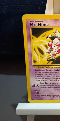Pokemon Cards: Jungle Rare: Mr. Mime 22/64 TCG 1999 WOTC Vintage - Image 2
