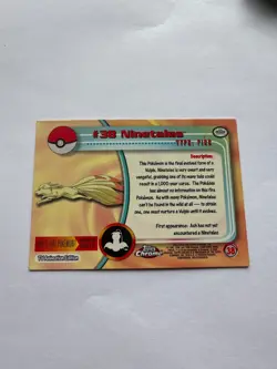 2000 Topps Chrome Pokemon Series 1 Ninetales Base Holo #38 - NM - Image 2