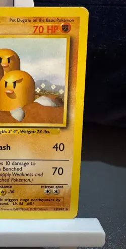 Pokemon Cards: Base Set Rare: Dugtrio 19/102 TCG 1999 WOTC Vintage - Image 3