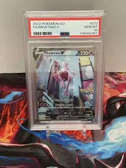 Mewtwo V (Alternate Full Art) 072/078 Pokemon GO Holo - Image 1
