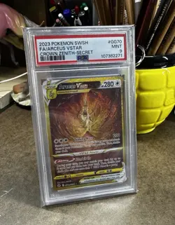2023 Arceus VSTAR #GG70 Crown Zenith PSA 9 Pokemon Card - Image 1