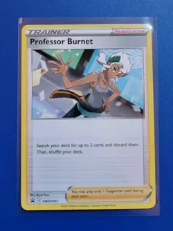 Pokemon TCG Sword & Shield: Professor Burnet SWSH167 - Black Star Promo - NM - Image 1