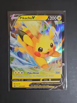 Pokemon TCG Pikachu V Crown Zenith Promo SWSH285 NM Condition - Image 1