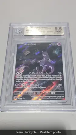 2023 POKEMON SVP ENSV BLACK STAR PROMO 151 ULTRAPREM COLL 052 MEWTWO BGS G2U - Image 5