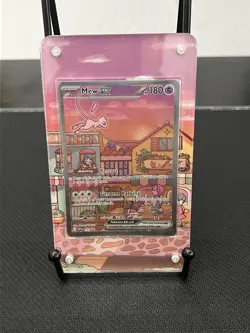 Mew ex 053 Pokemon TCG Scarlet & Violet 151 UPC Promo NM W/Full Art Display - Image 1