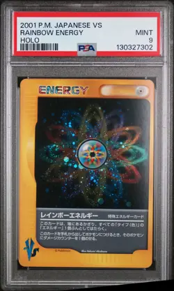 Rainbow Energy Holo Vs Pokemon Japanese PSA 9 - Image 1