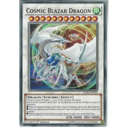 Cosmic Blazar Dragon Yu-Gi-Oh! LED6-EN029 Unlimited Common - Image 1