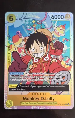 Luffy ERROR Card OP07-109 M PF One Piece 500 Years In The Future - Image 1