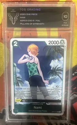 Nami One Piece OP03 Rare Foil “Pillars Of Strength” TCG 10 2023 - Image 1