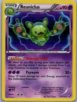 Reuniclus 57/114 Holo Black and White - Pokemon Card - NM - Image 1