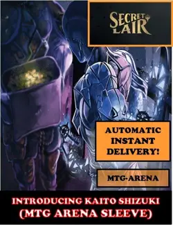 MTGA MTG ARENA CODE CARD INTRODUCING KAITO SHIZUKI SECRET LAIR SLEEVE - Image 3