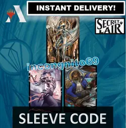 MAGIC MTG ARENA CODE CARD SECRET LAIR SLEEVES SHOWCASE STREETS OF NEW CAPENNA - Image 1