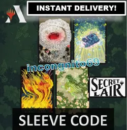 MAGIC MTG ARENA CODE CARD SECRET LAIR SLEEVES SPECIAL GUEST YUKO SHIMIZU INSTANT - Image 1
