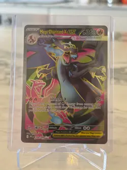 Mega Charizard X ex 109/094 Me02: Phantasmal Flames Holo - Pokemon TCG Card - Image 1