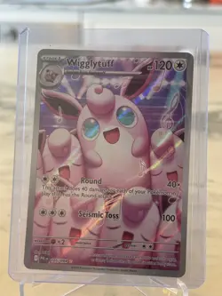 Wigglytuff Illustration Rare - Phantasmal Flames 105/094 - NM Pokemon TCG Card - Image 1